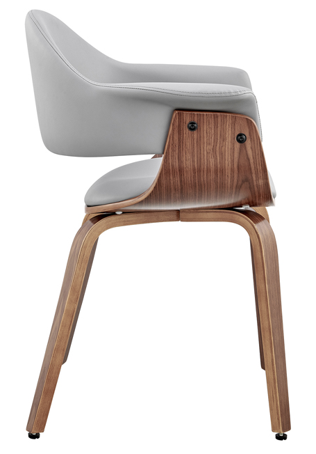 Armen Living Adalyn Walnut Dining Chair-1