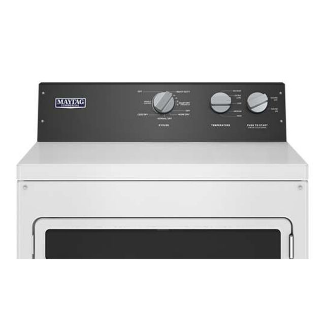 Maytag Commercial-Grade Residential 7.4 Cu. Ft. Electric Dryer - White-1