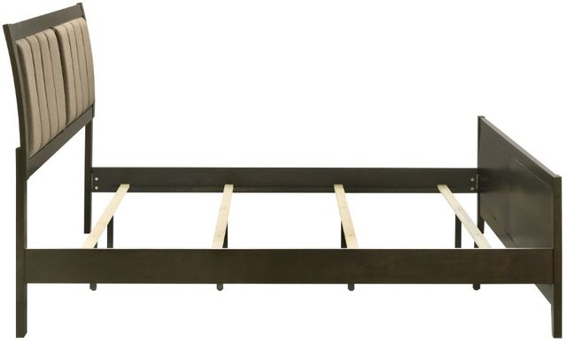 Coaster® Wilkes Brown/Dark Cocoa California King Upholstered Panel Bed-3