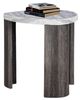 Furniture of America® Levis Gray Triangle End Table-0