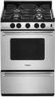 Whirlpool® 24" Stainless Steel Freestanding Gas Range-0