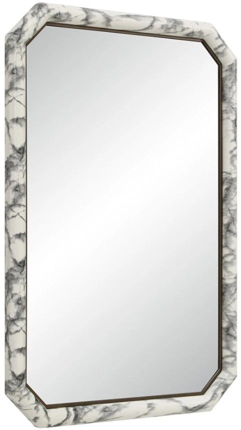 Renwil® Venus White Marble Accent Mirror-2
