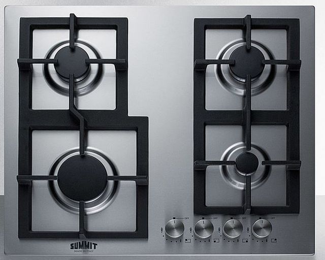Summit® 24" Stainless Steel Natural Gas Cooktop-0