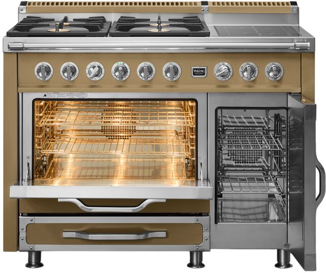 Vikings Tuscany 48" Golden Hour Pro Style Dual Fuel Range with 2 Induction-1
