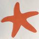 A & B Home Orange 18" Starfish Throw Pillow-1