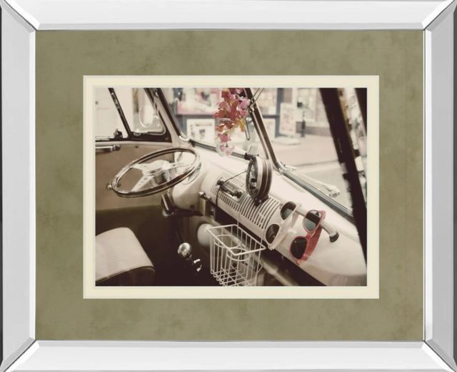 Classy Art Cool Cats by Gail Peck Mirror Framed Wall Art-0