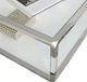 Modus Furniture Jasper Glass Top End Table with Stainless Steel Base-3