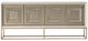 Michael Amini® Madison Beige Console with Glistening Gold Base-2