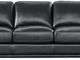 Leather Italia™ Georgetowne Luca Black Split Sofa-1
