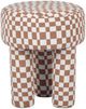TOV Furniture Claire Brown/White Accent Stool-3
