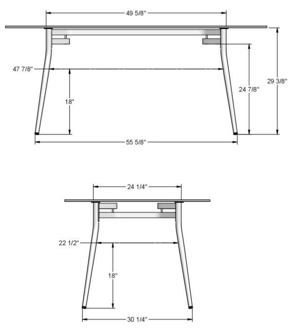 Amisco Customizable Alys Rectangular Dining Table-1