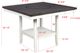 Crown Mark Fulton Gray Counter Dining Table with Chalk Base-2