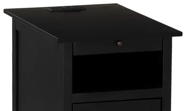 Powell® Butras Black Accent Table With USB-1