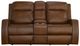 Flexsteel® Mustang Rust Power Reclining Loveseat with Console and Power Headrests-1