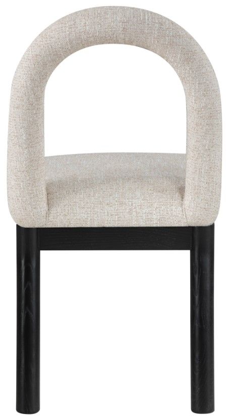 Meridian Furniture Conrad Beige/Black Upholstered Dining Chair-3