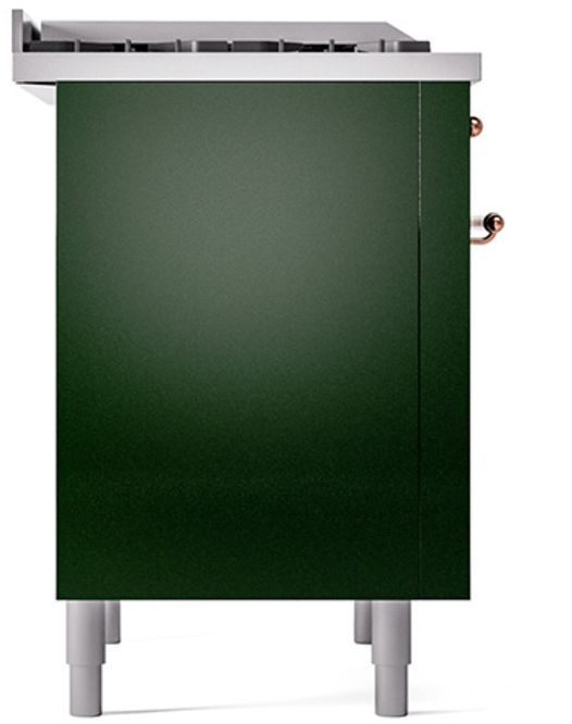 Ilve® Nostalgie II Series 36" Emerald Green Pro Style Dual Fuel Range-3