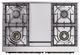 Ilve® Nostalgie II Noblesse 40'' Antique White Pro Style Dual Fuel Range with Copper Trim-2