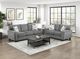 Homelegance® Isabel Dark Gray Loveseat-1