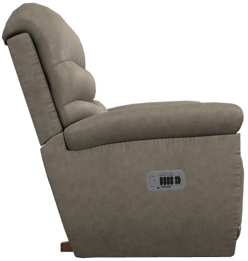 La-Z-Boy® Joshua Mushroom Power Rocking Recliner with Headrest and Lumbar-3