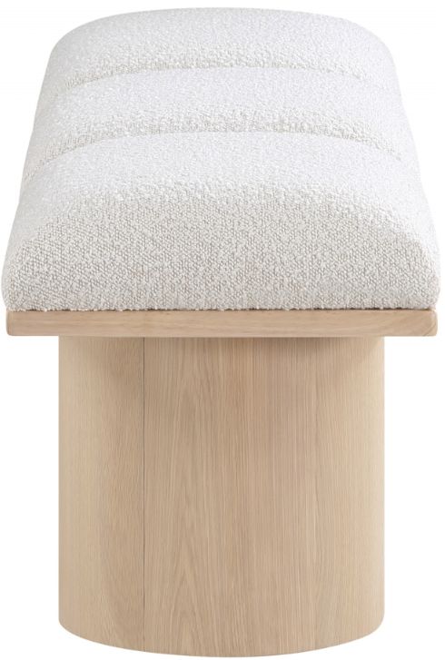 Meridian Furniture Pavilion 3-Piece Cream/Natural 47" Modular Bench Set-2