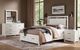Vaughan-Bassett Lodge & Loft Soft White King Floating Panel Storage Bed-1