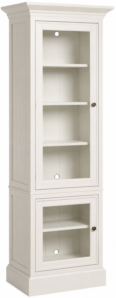 Hammary® Structures White Single Display Cabinet-0