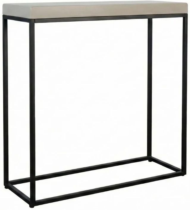 Sunny Designs™ Jax Beige Small Console Table with Black Base-0
