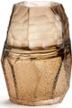 Giftcraft Beige/Gold Large Carved Glass Vase-0