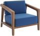 New Classic® Home Furnishings Bali 2-Piece Dark Blue Fabric Outdoor Club Chair-0