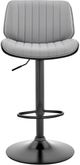 Armen Living Brock Black/Gray/Matte Black Bar Stool-2