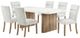 Global Furniture USA D2504DT 7-Piece Light Gray/White Dining Set-0