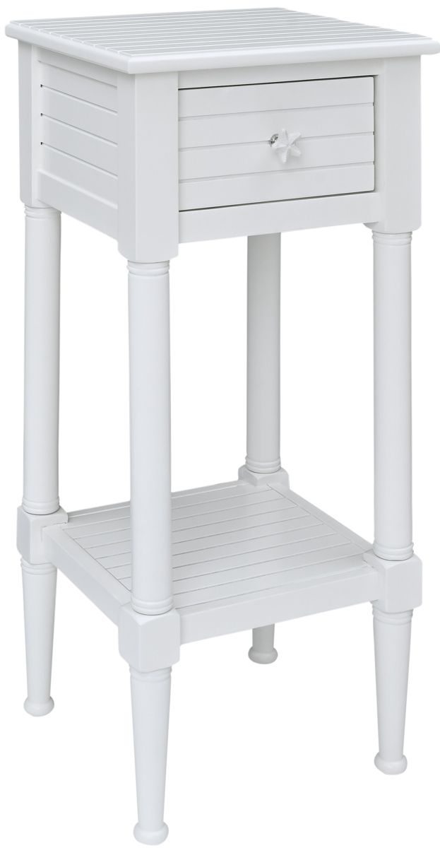 Linon Starfish White Accent Table-0