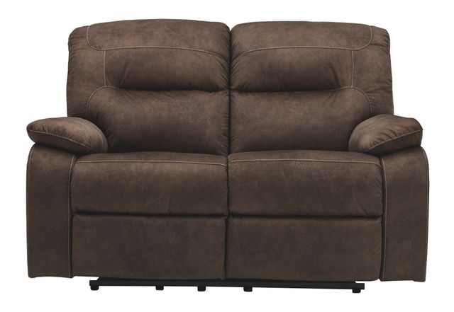 Signature Design by Ashley® Bolzano Coffee 2 Seat Reclining Sofa & Loveseat-1