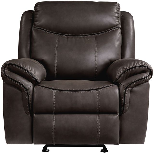 Homelegance® Aram Dark Brown Manual Glider Recliner-2