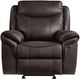 Homelegance® Aram Dark Brown Manual Glider Recliner-2