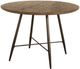 HH2 Home Forest Hill Distressed Walnut Dining Table with Brown Base-0