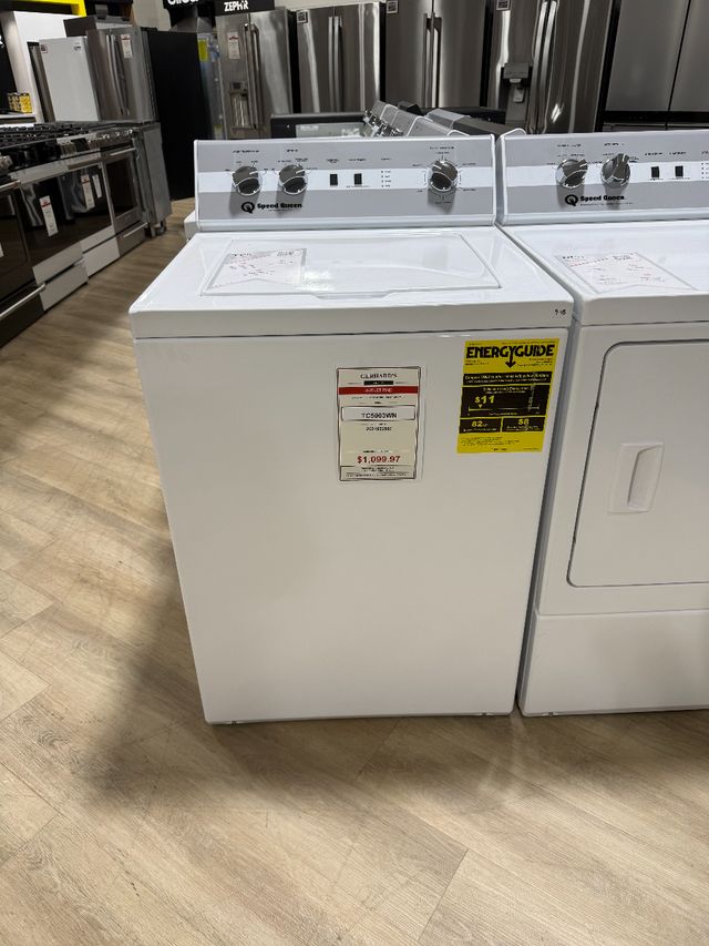 Speed Queen® TC5 3.2 Cu. Ft. White Agitator Top Load Washer-0
