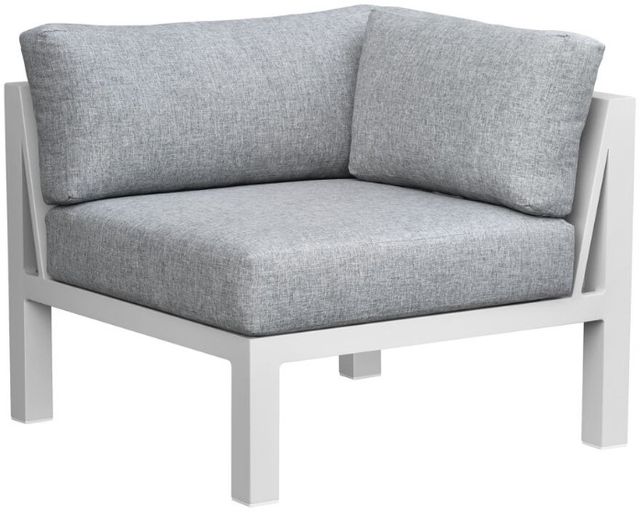 Intercon Nash Buff Fabric Outdoor Corner Sofa-0