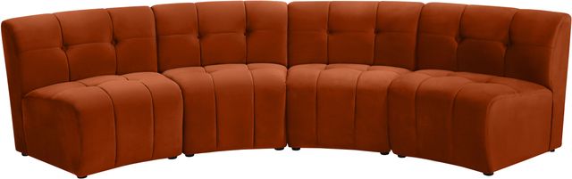 Meridian Furniture Limitless 4-Piece Cognac Modular Sectional-2