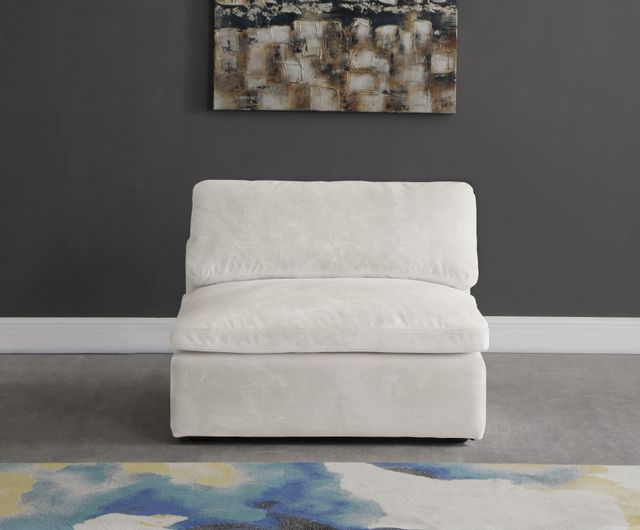 Meridian Furniture Cozy Cream Velvet Chair-2