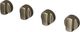 Wolf® Brushed Brass Knobs-0