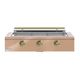 Caliber™ Rockwell Social 48" 3-Burner Champagne Built-In Natural Gas Grill with Brass Hardware-0