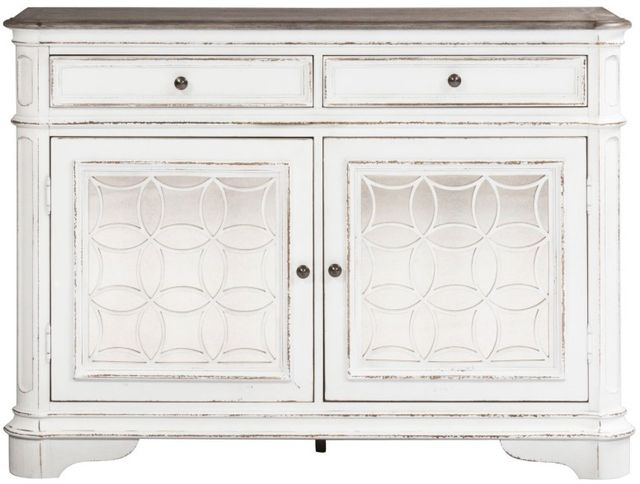 Liberty Furniture Magnolia Manor Antique White/Weathered Bark Dining Buffet-2