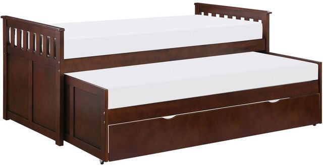 Homelegance® Rowe Dark Cherry Youth Twin/Twin Bed with Twin Trundle-3