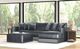 Jackson Furniture Remington 4-Piece Slate Right Arm Facing Chaise Sectional with Ottoman-5