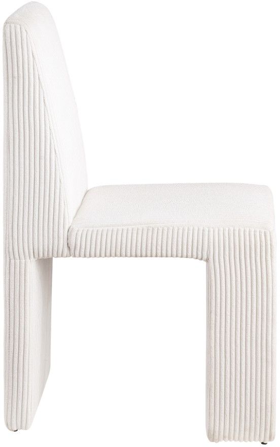Meridian Furniture Benson Cream Upholstered Dining Side Chair-2