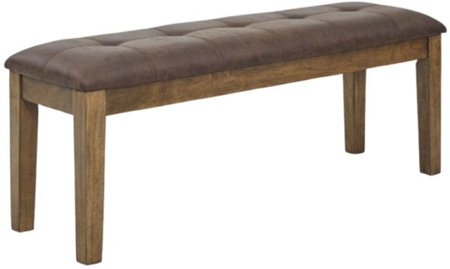Signature Design by Ashley® Urbinforte Light Brown Large Upholstered Dining Room Bench-0