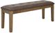 Signature Design by Ashley® Urbinforte Light Brown Large Upholstered Dining Room Bench-0
