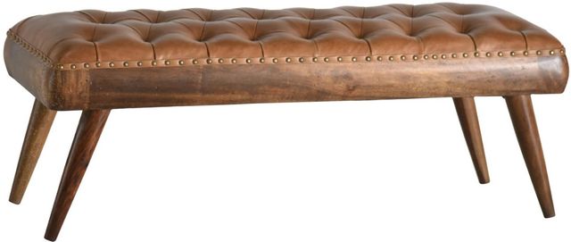 Jaipur Furniture Chaney Brown Bench Ottoman-0