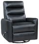New Classic® Home Furnishings Takami Black Manual Swivel Recliner-0